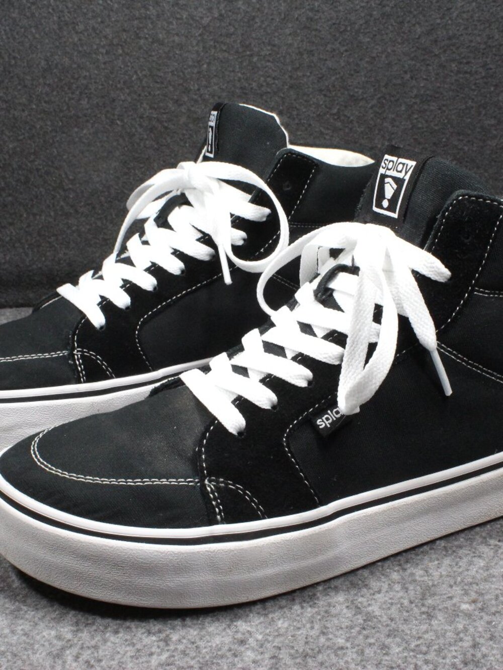 Splay REV HT High Tops Los Angeles Barefoot Shoes Black White Mens Size 8 W 10